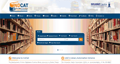 Desktop Screenshot of indcat.inflibnet.ac.in